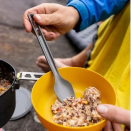 Набір столових приборів ложка та виделка Sea to Summit Frontier UL Cutlery Set сірий
