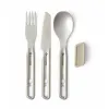 Набір столових приладів Sea to Summit Detour Stainless Steel Cutlery Set сталевий