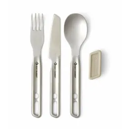 Набір столових приладів Sea to Summit Detour Stainless Steel Cutlery Set сталевий