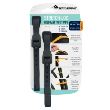 Набір стяжок Sea to Summit Stretch-Loc 12mm x 300mm 2 Pack Black