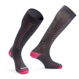 Термошкарпетки Accapi Ski Ergoracing Black/Cyclamen чорні/рожеві