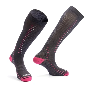 Термошкарпетки Accapi Ski Ergoracing Black/Cyclamen чорні/рожеві