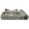 Портативна газова плитка BaseCamp Camping Stove Mini Ceramic сіра