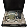 Портативна газова плитка BaseCamp Camping Stove Mini Ceramic сіра