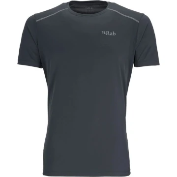 Футболка Rab Force Tee Beluga чорна чоловіча