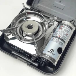 Портативна газова плитка Base Camp Camping Stove Mini чорна/сіра