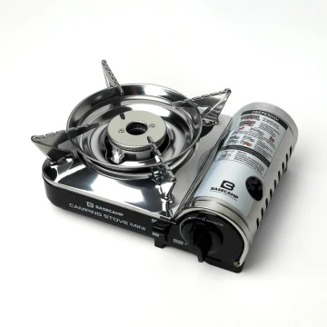 Портативна газова плитка Base Camp Camping Stove Mini чорна/сіра