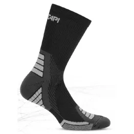 Термошкарпетки Accapi Trail/Run Crew чоловічі Black-Anthracite чорно-сірі
