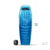 Спальник Sea to Summit Trek -1C/30F Regular унісекс Snorkel Blue синій