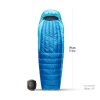 Спальник Sea to Summit Trek -9C/15F Regular унісекс Snorkel Blue синій