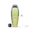 Спальник Sea to Summit Ascent Women's -1C/30F Regular жіночий Celery Green зелений