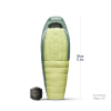 Спальник Sea to Summit Ascent Women's -9C/15F Regular жіночий Celery Green зелений