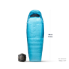 Спальник Sea to Summit Trek Women's -9C/15F Regular жіночий Blue Atoll блакитний