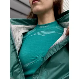 Термофутболка Accapi Ergowool жіноча Caribbean/White блакитна