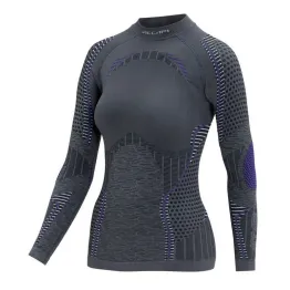 Термофутболка Accapi Ergoracing Top 2025 жіноча Anthracite-Purple сіро-фіолетова