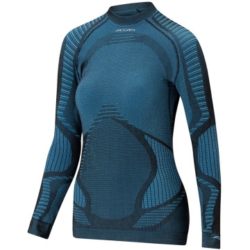 Термофутболка Accapi XPerience жіноча Black/Turquoise чорна/синя