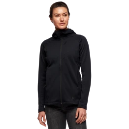 Флісова кофта Black Diamond Factor Hoody жіноча Black чорна