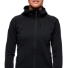 Флісова кофта Black Diamond Factor Hoody жіноча Black чорна Флісова кофта Black Diamond Factor Hoody жіноча Black чорна