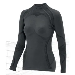 Термофутболка Accapi Ergowool жіноча Iron/Black чорна